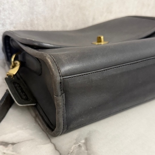 USA製 オールドコーチ ショルダーバッグ 2way ハンドバッグターンロック