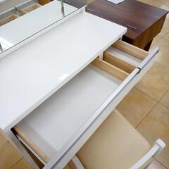 リユースのサカイ太田店★ジモティ割あり★  ドレッサー ホワイト H133.5×D42×W80 クリーニング済み OJ10645の画像