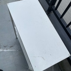 IKEA JONAXEL シェルフ 4段 ホワイトメッシュラックの画像
