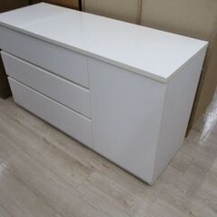 ジモティー割引🏷️【ジャングルジャングル岸和田和泉インター店】ニトリ サイドボード 白 和泉市 堺市 岸和田市 泉大津市 高石市 泉北郡熊取町の画像