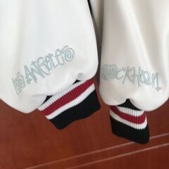 stussy Denim Tears Varsity Jacket Mの画像