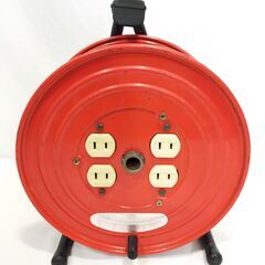 △ 東洋変圧器電源コード コードリール ドラムリール 延長コード 屋内型 30m T-30M 1979年製 動作確認済 傷サビありの画像