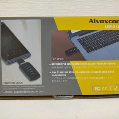  Alvoxcon UM-310 USBワイヤレスマイク UHF 無線 マイク PC会議 配信 YouTube Zoom プレゼン 録音　250822-6Tの画像
