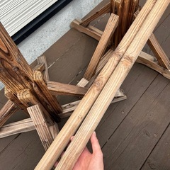 木製物干し竿　の画像