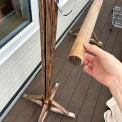 木製物干し竿　の画像