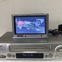 VC-HF910 SHARP ビデオカセットレコーダー リモコン、RCAケーブル付きの画像