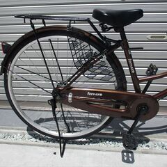 E441　★限定特価★ ￥9500　中古自転車 【　27インチ　ママチャリ　　ブラウン　LEDオートライト 】の画像