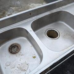 洗面台　ステンレス　キッチンの画像