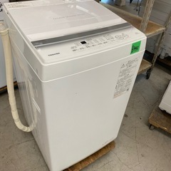 NO B440🌈福岡市内配送設置無料✨🌈TOSHIBA(東芝) 全自動洗濯機 6kg AW-6GA2(W) ひとり暮らし ボディ幅51.5㎝ ステンレス槽 槽洗浄・槽乾燥 縦型 静音 部屋干し 保護カバー ピュアホワイト　2023年の画像