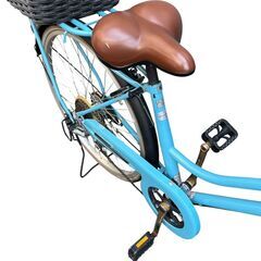 自転車　ママチャリ　26インチ 水色 直接引取大歓迎‼　地域限定有料配送サービスあり‼の画像