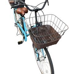 自転車　ママチャリ　26インチ 水色 直接引取大歓迎‼　地域限定有料配送サービスあり‼の画像