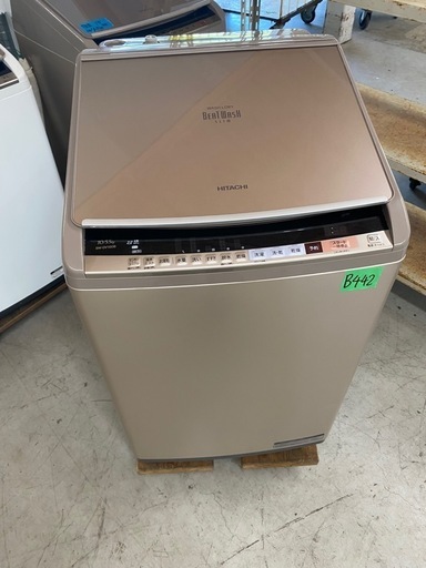 NO B442?福岡市内配送設置無料✨?BW-DV100B-N 縦型洗濯乾燥機 ビートウォッシュ シャンパン [洗濯10.0kg /乾