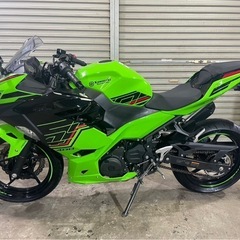 カワサキ ninja400 令和5年車　車検付　低走行6000キロ　ニンジャ400 EX400L 実働　車体　サイレンサー新品　エンジン始動動画有り　ABS付の画像