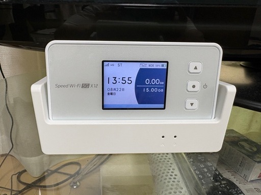 Speed Wi-Fi 5G X12 くクレードル付