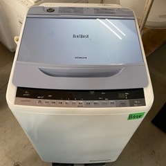 NO B448🌈福岡市内配送設置無料✨🌈日立 HITACHI ビートウォッシュ 全自動洗濯機 （8kg） ブルー BW-8WV の画像