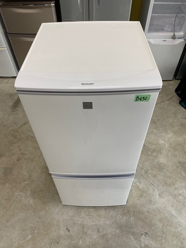 NO B452?福岡市内配送設置無料✨?シャープ 137L 2ドアノンフロン冷蔵庫 keyword キーワードホワイト SJ14E7K