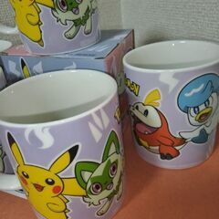 新品未使用ポケットモンスター５個セット！ピカチュウキャラクターマグカップ５個の画像