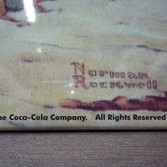 ④ Coca-Cola 長方形 ブリキ看板 縦42.8cm コカ・コーラ サイン看板 アメリカン雑貨 インテリア雑貨 札幌市東区 新道東店の画像