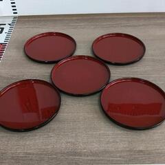 0822-053 丸皿5枚セットの画像