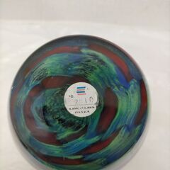 KAMEI GLASS 花瓶 アートガラス 工芸品 インテリア 和モダン 装飾品 フラワーベース　250822-7Tの画像