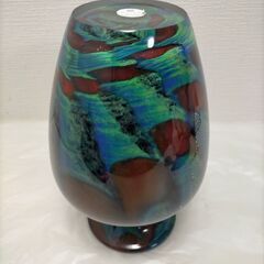 KAMEI GLASS 花瓶 アートガラス 工芸品 インテリア 和モダン 装飾品 フラワーベース　250822-7Tの画像