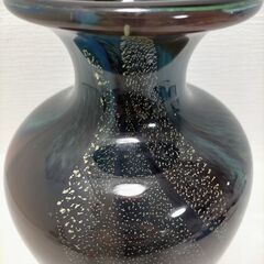 KAMEI GLASS 花瓶 アートガラス 工芸品 インテリア 和モダン 装飾品 フラワーベース　250822-7Tの画像