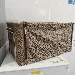 折り畳み収納ボックス  2個セット 3柄あり[モノグラム][レオパードベージュ][レオパードブラウン] 0822-012の画像