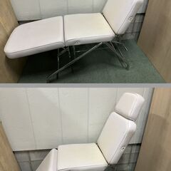 エステベッド フェイシャルベッド 多段階リクライニング 施術台 診察台 美容院 ② 幅60cm×奥行130cm～187cm×高さ67cm～130cmの画像