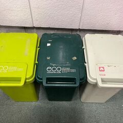 リス ゴミ箱 45L 3個セット 連結可能 ペールボックス 幅34cm×奥行46cm×高さ57cmの画像