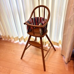 北欧家具 ベビーチェア 木製家具　廃盤 希少の画像