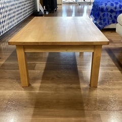 タモ柾目　ローテーブル【町田市再生家具】251494の画像