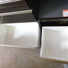 【JM708】SUNNY 高橋木工所 キッチンボード ダークブラウン ソフトクローズ 幅120cm 高さ197cm 食器棚 レンジボードrの画像