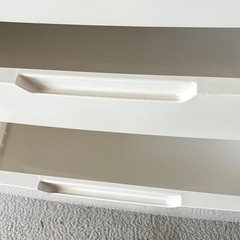 【直接取り引き限定】白5段 プラスチックチェスト ホワイト 衣装ケース 収納ケースの画像