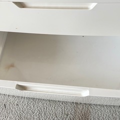 【直接取り引き限定】白5段 プラスチックチェスト ホワイト 衣装ケース 収納ケースの画像