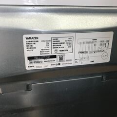 ★リユースのサカイ春日部店★KJ11370 YAMAZEN 洗濯機 YWM-60 6kg 23 動作確認／クリーニング済みの画像