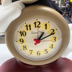  2508-650 ジャンク品 Disney ミッキーマウス 置時計 時計は動作しません ※音声は動作します　キズ汚れ有りの画像