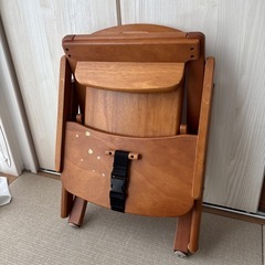 木製　折りたたみ　ベビーチェアの画像