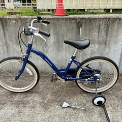 イノベーションファクトリー インディゴネイビー 子供 中古 自転車 買取 キッズ 18インチ　の画像