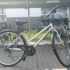 自転車 丸石サイクル レジオンシティ 27インチ 6段変速  シルバーの画像