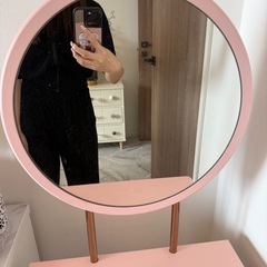 フランフラン　ドレッサー　ピンクの画像