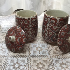 蓋付き湯呑み　2個セットの画像