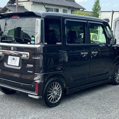 ★支払い総額 59.8万★ローン可能★スズキ スペーシアカスタム ターボ/ハイブリッド！車検令和8年3月！下取り、配送可能！の画像