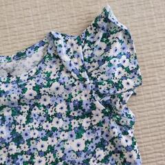 GAP 　花柄フリル付きロンパース　6-12monthの画像