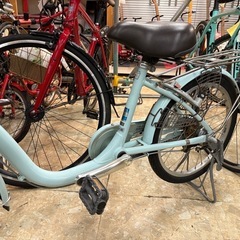 《リユースマン倉敷》ブリジストンア 自転車20インチ パールミント ルミーユミニの画像