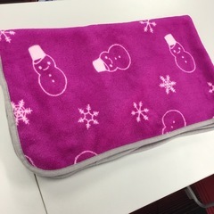 ⛄️  ブランケット　雪だるま　紫　の画像