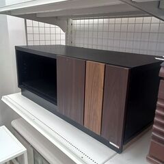 ★リユースのサカイつくば店★TK6256  TVボード ブラック H35×D30×W90 クリーニング済みの画像