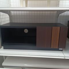 ★リユースのサカイつくば店★TK6256  TVボード ブラック H35×D30×W90 クリーニング済みの画像