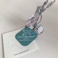 【未使用品】エンジェル スワロフスキー クリスタル オブジェ 天使の置物 エンゼル クリスタルスタンド インテリア雑貨の画像