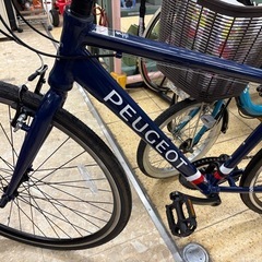 《リユースマン倉敷》クロスバイク プジョー 青700×32C 自転車の画像
