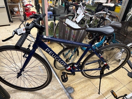 《リユースマン倉敷》クロスバイク プジョー 青700×32C 自転車